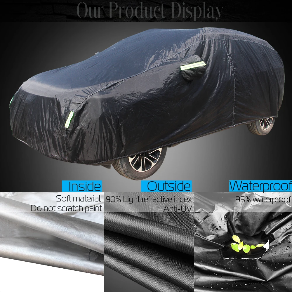 Full Auto Cover Outdoor Auto Sonnenschutz Anti-Uv Schnee Regen Schutz  Wasserdichte Abdeckung Staubdicht Für Fiat 500 - AliExpress