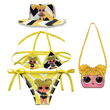 

LoL suprise Original Children's Sets toddler swimwear Bikini Kids swimsuit girls bath beach lol dolls Swimwear Party birthday