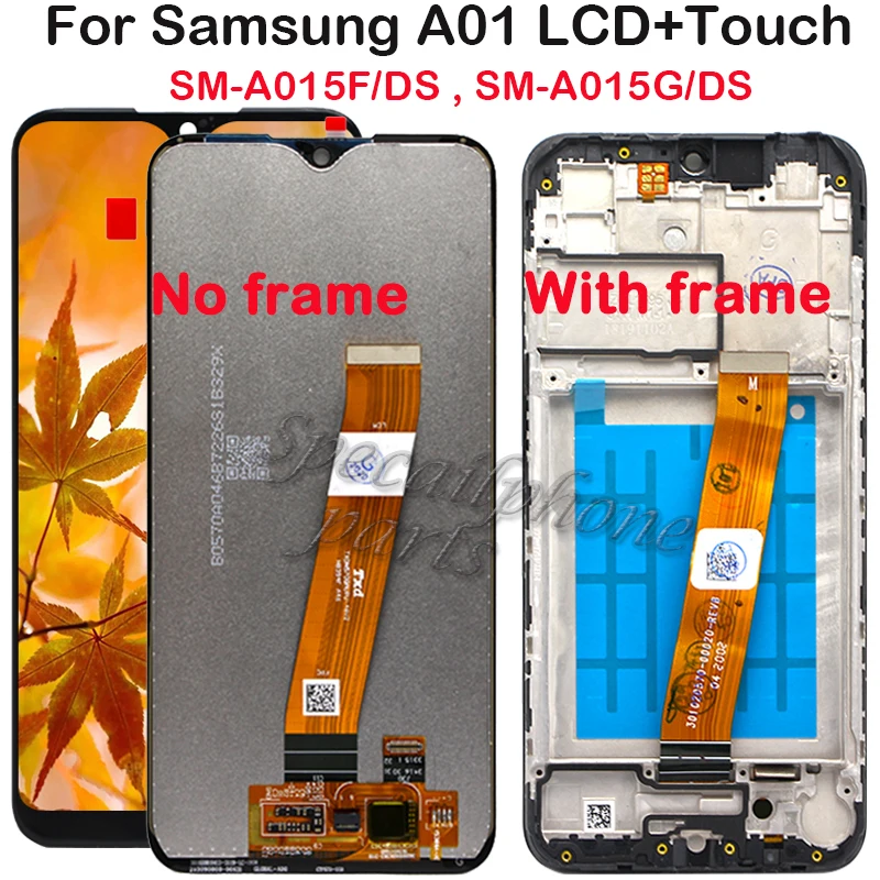 ЖК-дисплей с сенсорной панелью для Samsung A01 A015F экран дигитайзером в сборе запасные