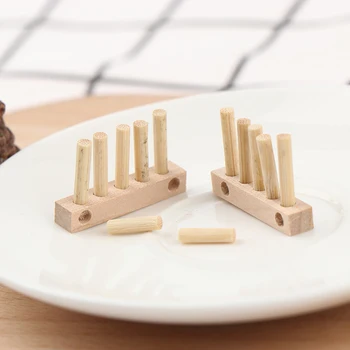 

1/12 Miniature Accessories Dollhouse Mini Dish Rack Simulation Furniture Kitchen Storage Shelf Model Toys for Doll House Decor