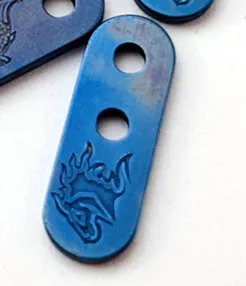 XM18/XM24 наполнитель вкладка задняя зажим наполнитель кронштейн титановый сплав XM-18 нож Задний зажим - Цвет: blue horse head