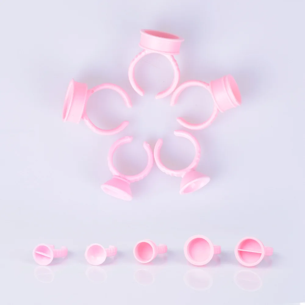 100Pcs Disposable Caps Microblading Pink Ring Tattoo Ink Cup For Women Men Tattoo Needle Supplies Accessorie Makeup Tattoo Tools