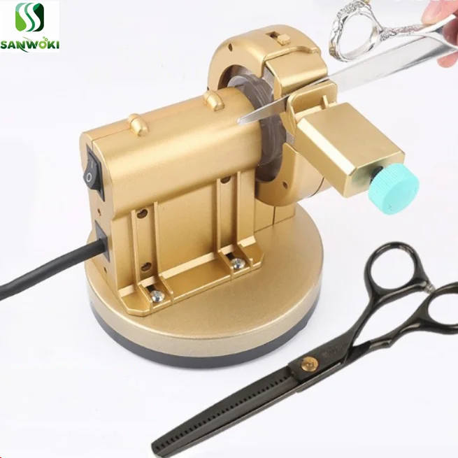 Automatic scissors Sharpener machine Hair Salon Hairdresser Self-Grinding Scissors Machine Flat Shear Tooth Polisher | Бытовая техника