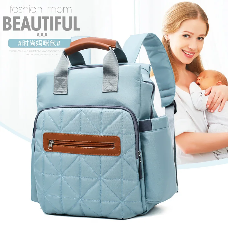 

Large Capacity Lightweight Nursing Travel Diaper Bag Korean-style Fashion Hand Backpack Simple Backpack