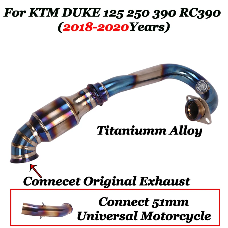 Слипоны для DUKE 125 250 390 RC390 2018 2019 2020 мотоцикл полный выхлоп глушитель выхлопной