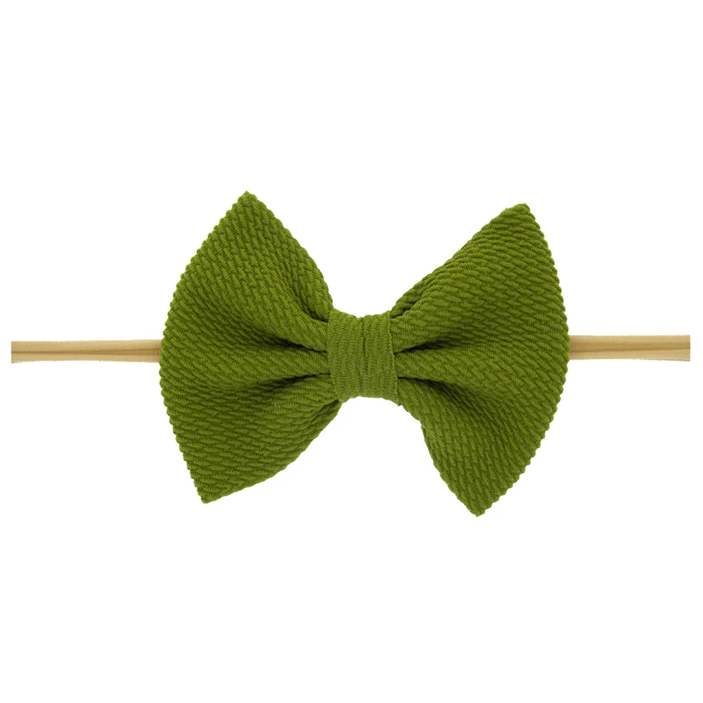 baby solid color Bowknot Headband Kids Girls Hair Accessories New Fashion Children