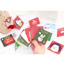 100 шт./лот поздравительная открытка с конвертом рождественские подарки обмен Подарочная открытка