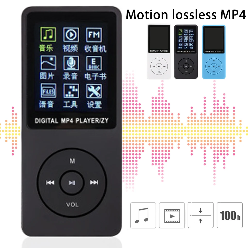 ZY 418 Спорт MP4 MP3 музыкальный плеер мини Walkman студенческий 1 8 дюймовый ЖК экран TF