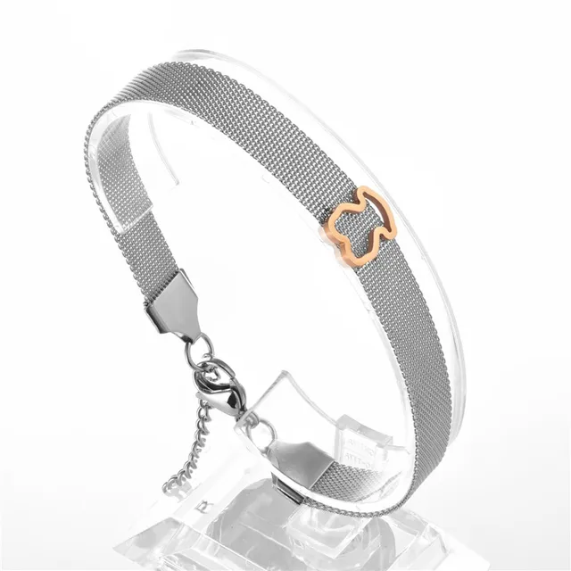 Stainless Steel Love Heart Bracelets For Women Party Gift Fashion Joyas Chain Charm Jewelry Wholesale same picture