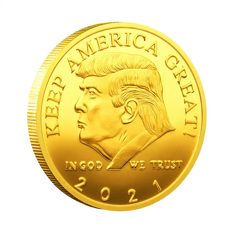 di Nuovo Moneta da Collezione commemorativa dell'aquila degli Stati Uniti placcata in Oro dal Design Originale N C 50 Pezzi Trump Coin 2021 Donald Trump Grande Rendi l'America di Nuovo Grande 