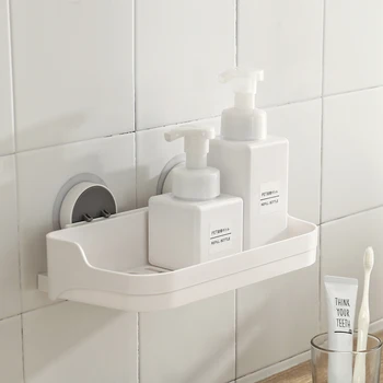 

Bathroom Shelving Wall Storage Rack Organizer for Shower Shampoo Holder Toilet Suction Cup Storage Rack Accessories