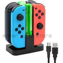 4 Joycon Зарядное устройство светодиодный Joy-con Быстрая зарядка док-станция для Nintend Nitendo Nintendo переключатель Nintendo Switch Joy-Con контроллер 4 Joycon Зарядное устройство светодиодный Joy-con Быстрая зарядка док-станция для Nintend Nitendo Nintendo переключатель Nintendo Switch Joy-Con контроллер