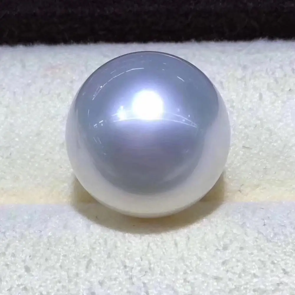 D614 Naturale Di Acqua Di Mare In Australia Origine Rotonda 14-15Mm Nessun Macchie Allentato Perle Bianche