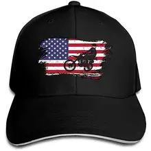 Классический унисекс Мотокросс Dirt Bike США американский флаг дальнобойщиков кепки s бейсболка