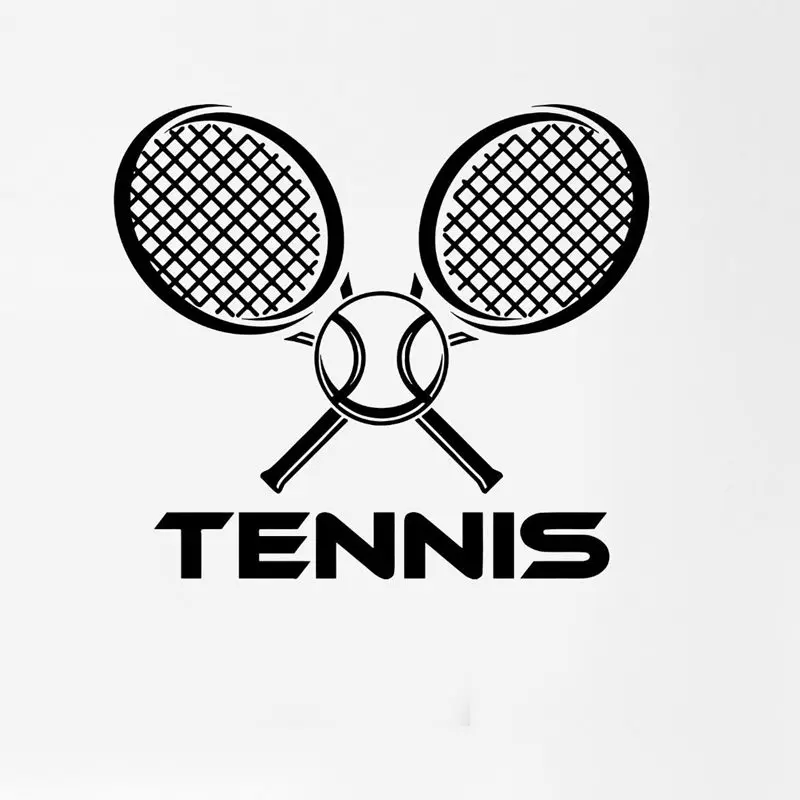 DCTAL Tennis Sticker Car Window Sports Decal Muurstickers Name Posters Vinyl Wall Decals Parede Decor Mural Tennis Sticker