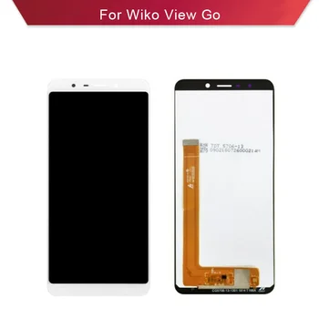

BKparts 5pcs/lot For Wiko View Go LCD Display With Touch Screen Glass Digitizer Complete Assembly Replacement