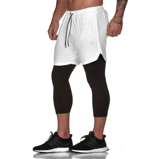 Sport Cropped pants Men Sports Tights 