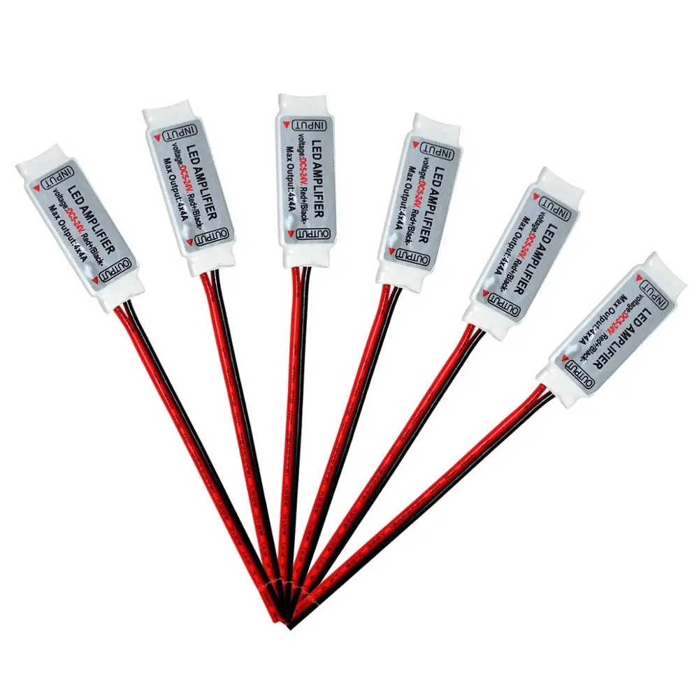 6PCS DC12V Mini RGBW Led Amplifier Controller Common Anode 3Channel for SMD 3528 5050 5630 Led Strip Lighting(Mini RGBW jk1108