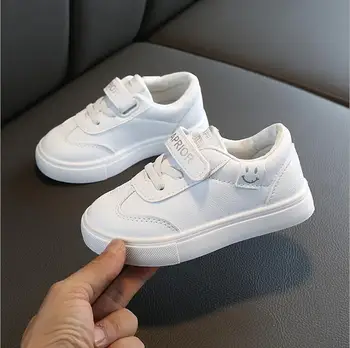 

Children sports shoes breathable boys girls anti-slip sneakers new kids students leather soft shoes for school party Size 26-36