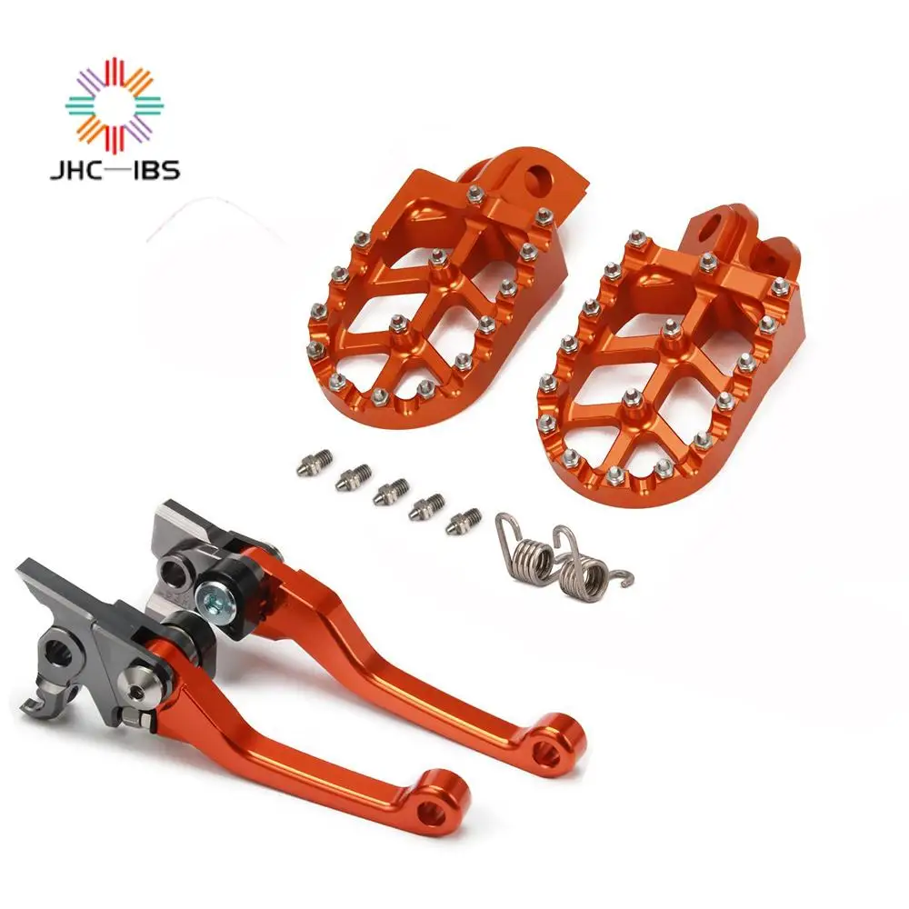

For KTM 250 300 350 400 450 500 530 EXC EXCF SX SXS SXF XCFW Motorcycle CNC Footrest Footpeg Foot Pegs Brake Clutch Lever Sets