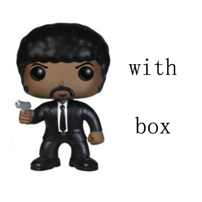 with retail box Фильм Pulp фантастика Jules Vincent Vega коллекция фигурок виниловая кукла модель игрушки - Цвет: with retail box