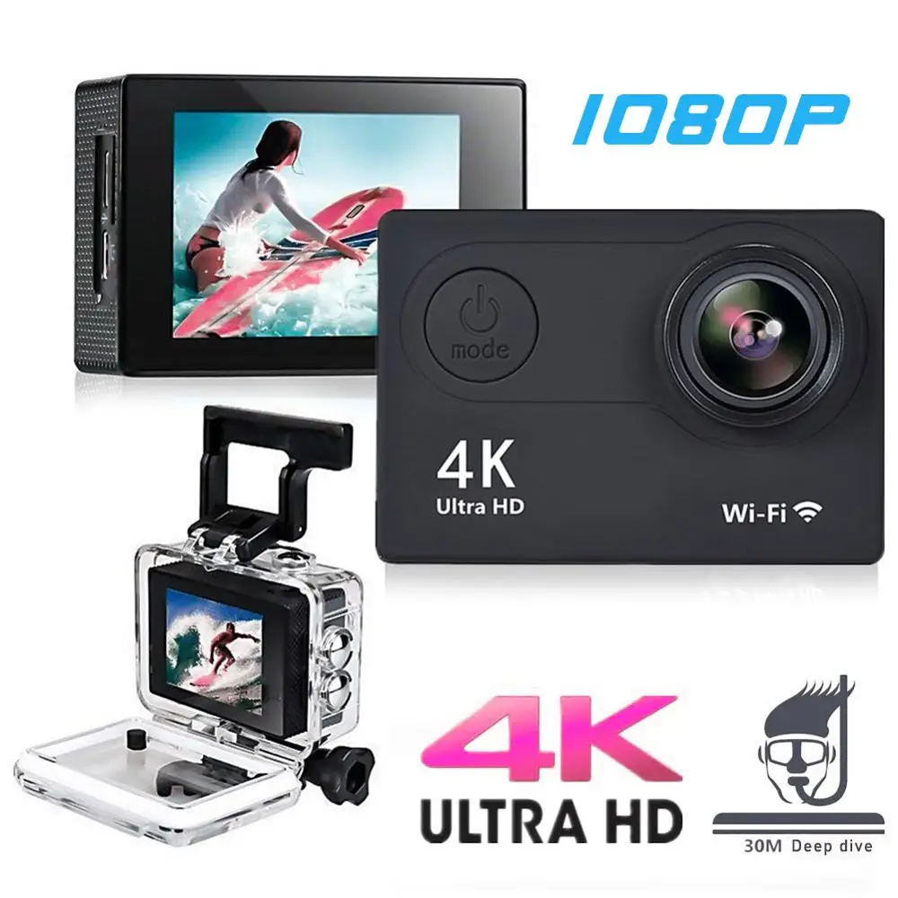 Экшн-камера H9/H9R 20 МП Wi-Fi 1080P 60 кадров/с 2 0 дюйма | Электроника