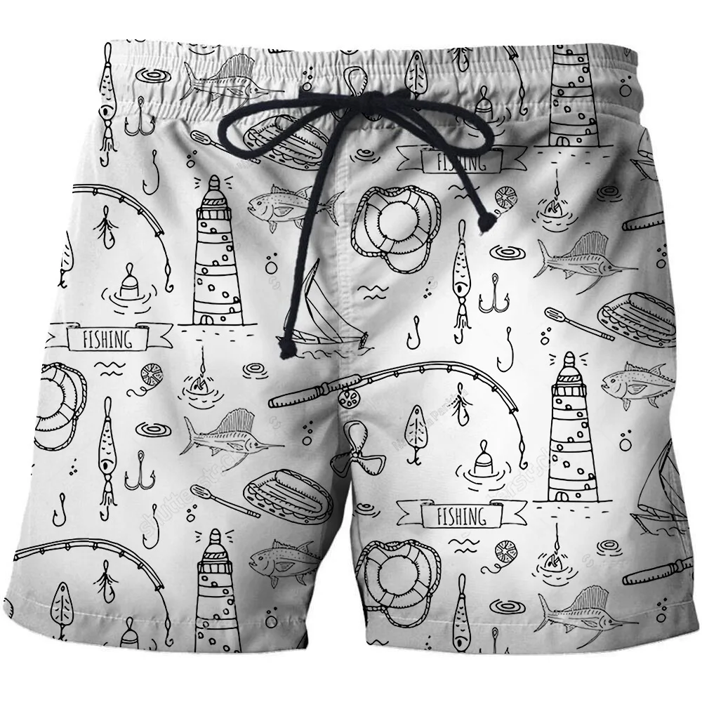 Low Price SHUJIN 2020 New Summer Beach Shorts Fashion Men's Beachwear Cool Board Shorts Quick Dry 3D Print Fish Watersport Swim Trunks