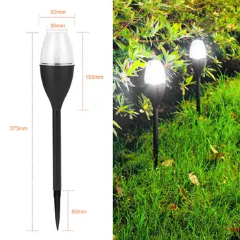 

2pcs Waterproof LED Solar Lawn Lamp Outdoor Garden Path Bollard Light Stick Solar Light Lawn/Landscape