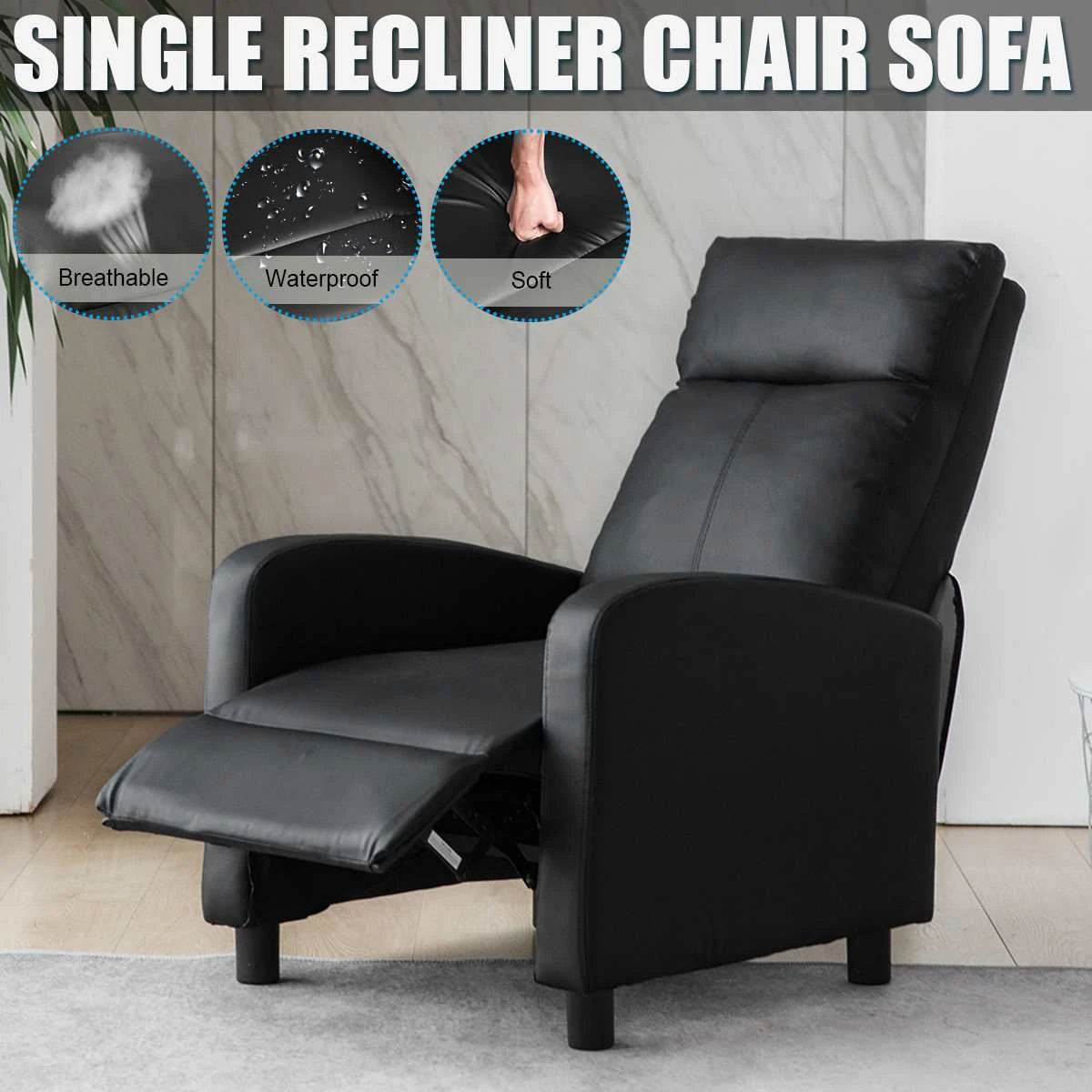 New Single Faux Leather Recliner Sofa Relax Massage Sofa Modern Design For Office Or Living Room Aliexpress
