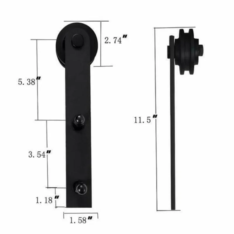 

Black Frosted Corrosion Protection Roller Stopper Fit 1/4\\\\\\\" Thickness Flat Rail