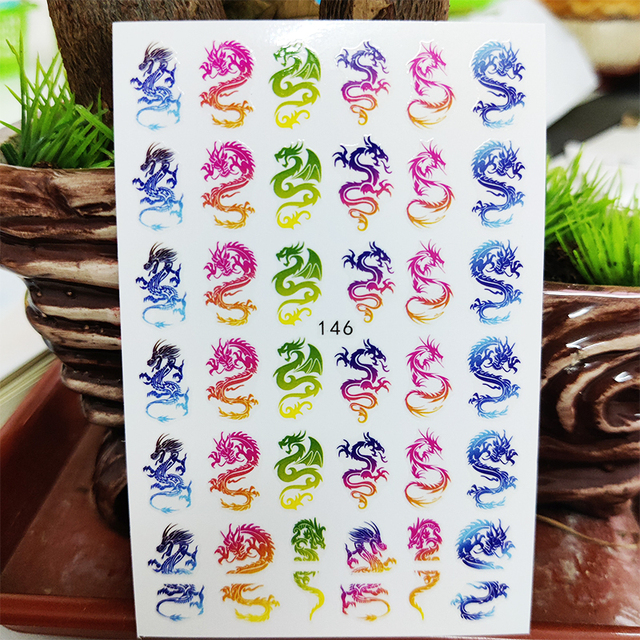 Nail Sticker Waterproof Shining Stickers for Nails Sweet Watermelon Popsicle Fruit Nail Art Decoration Aurora Silver Design