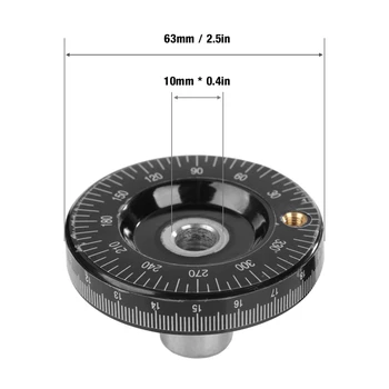 

New 63mm Solid Hand Wheel Scale Hand Wheel Mechanical Parts Bakelite Machine Handle Calibrated Handwheel