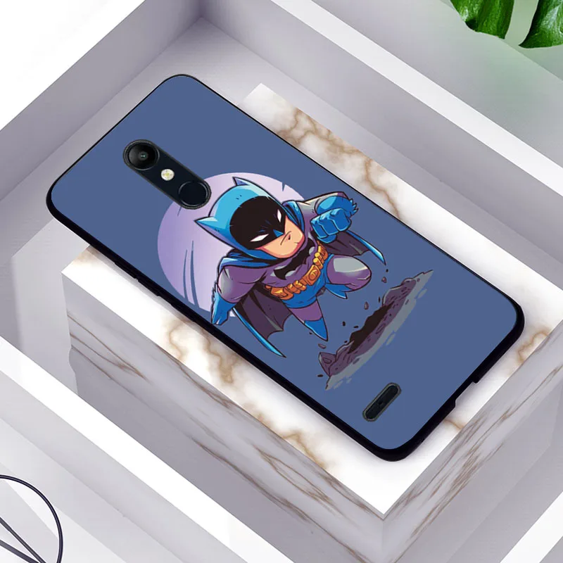 Черный чехол ТПУ для LG K11 K12 чехол мягкий мультфильм милый чехол Спайдермен для LG K40 K11Plus X4 K10 чехол оболочка - Цвет: TPUBLK595