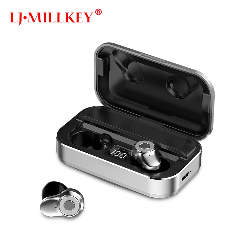 

Bluetooth Earphones 5.0 TWS Wireless Earphones Bluetooth Headset With Charge Box Noise Cancelling Mic For Android IOS YZ284