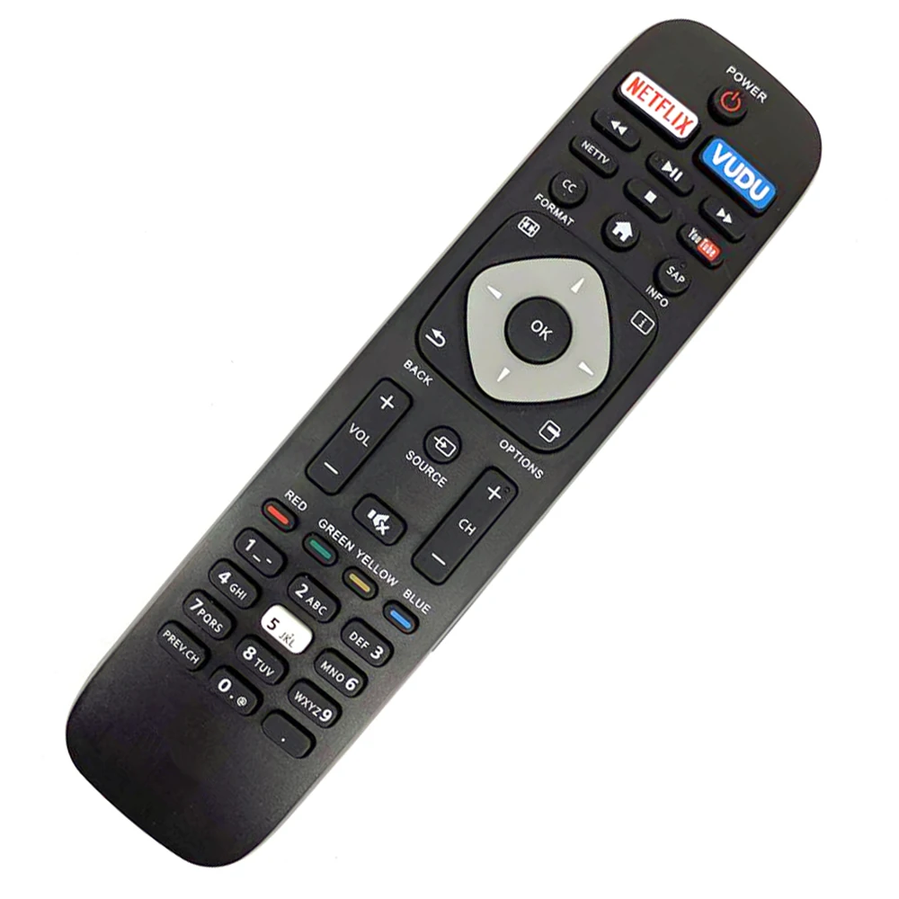 NH500UP Replace Remote fit for Philips TV 50PFL5601/F7 65PFL5602/F7 55PFL5602/F7 50PFL5602/F7 43PFL5602/F7 32PFL4902/F7 40PFL4901/F7 43PFL4901/F7 50PFL4901/F7 43PFL4902/F7 65PFL6902/F7 55PFL6902/F7 