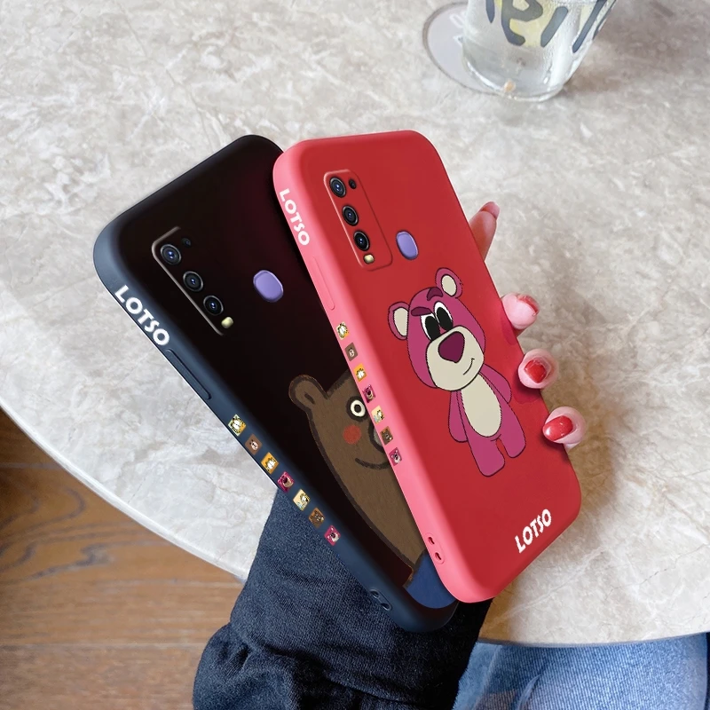 Чехол-накладка из силикагеля для vivo Y3 Y17 Y15 Y19 Y30 Y30i Y50 Y51 2020 с рисунком животных |