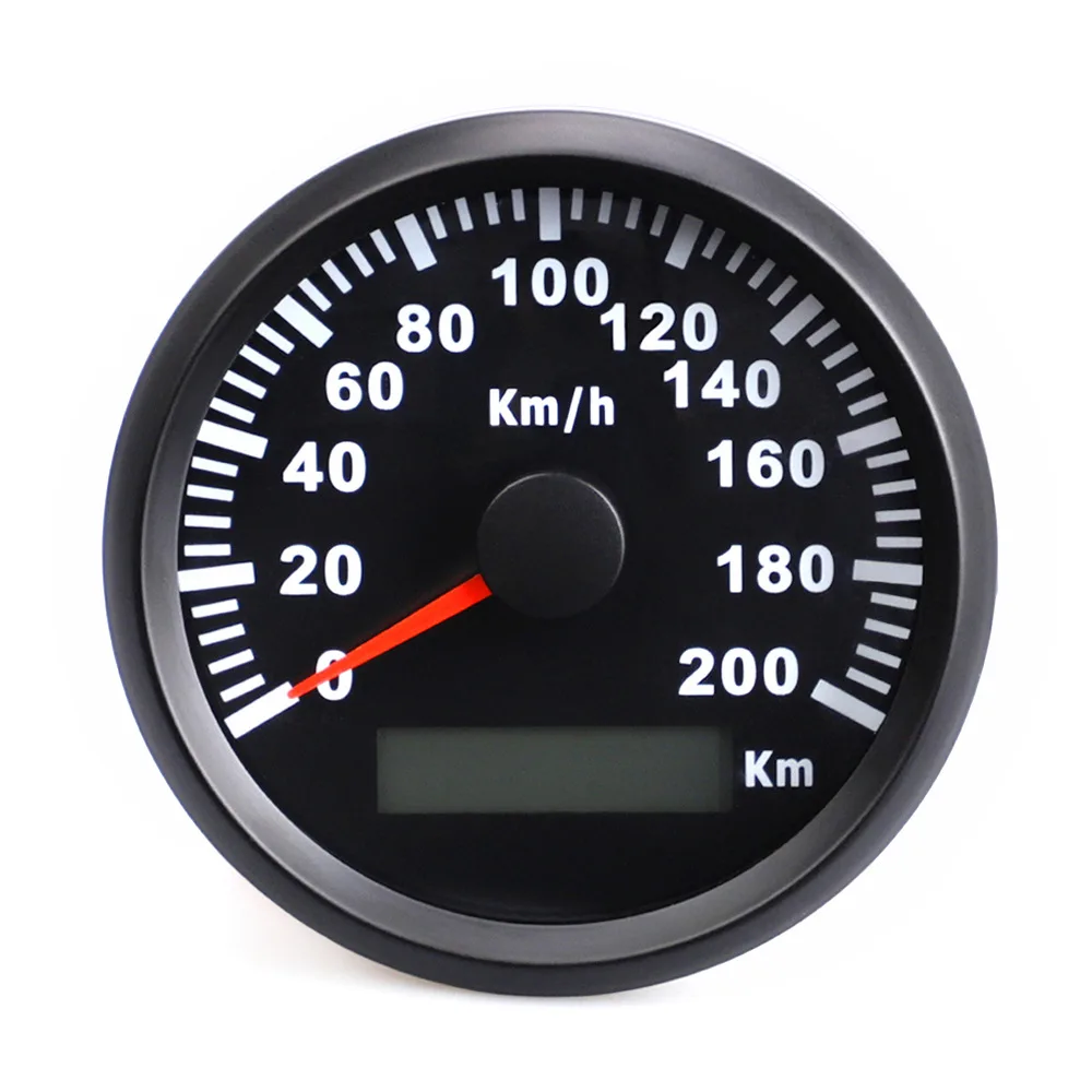 

Hot Selling Car Modified GPS Waterproof Odometer 85 Size Stainless Steel with Numbers Speed Instrument 200 Km/h