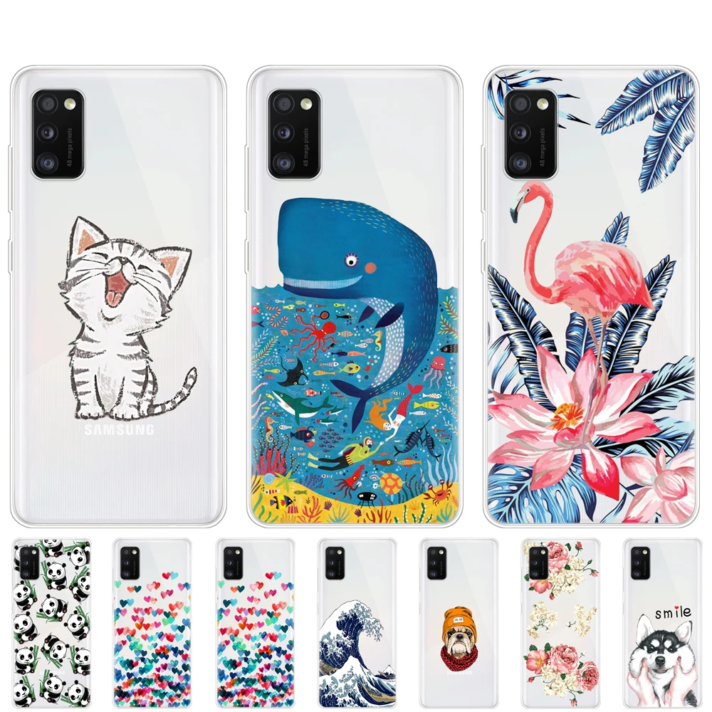 Per Samsung Galaxy A41 Custodia 6.1 "Cover Morbida In Silicone Per Samsung A41 Galaxy A41 A 41 A415 Sm-A415Fzwmser Paraurti