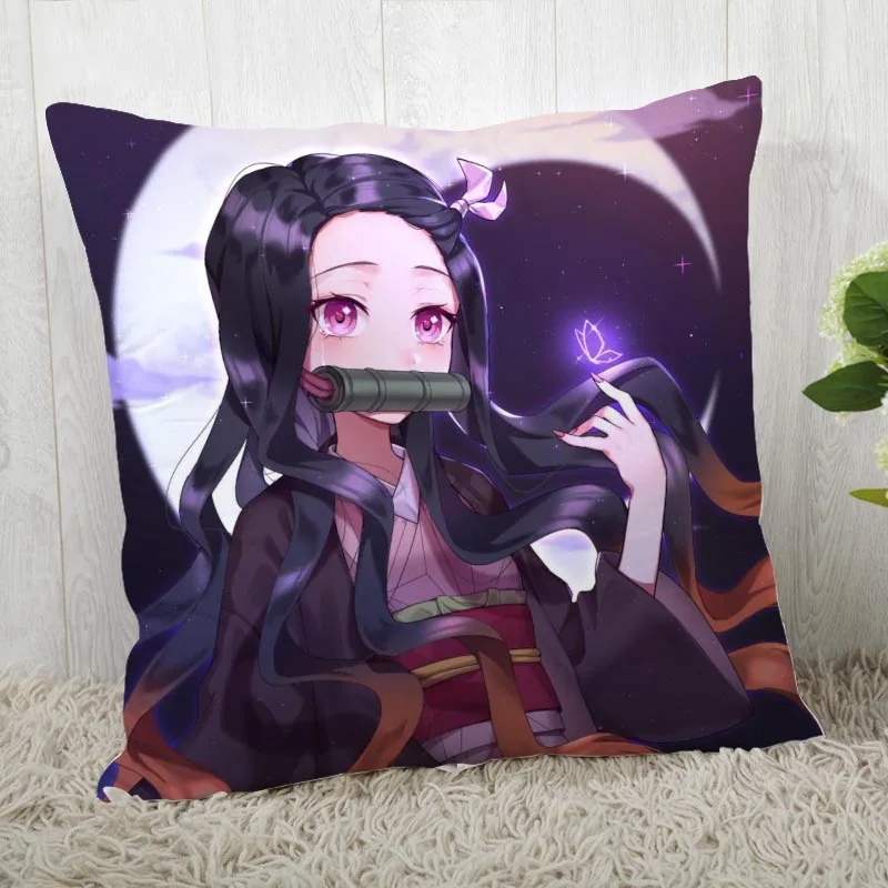 45*45 наволочка с принтом Kimetsu No Yaiba для свадьбы наволочка аниме pillowcases40X40cm45X45cm - Цвет: Pillowcase 17