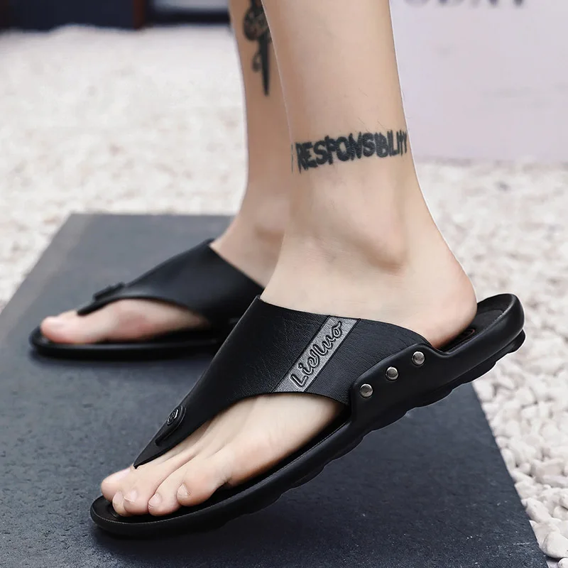 

MEN'S Sandals 2019 New Style Slipper Men's Summer Fashion Outer Wear Flip-flops Men's Anti-slip Sandals Large Size Sandals Men's