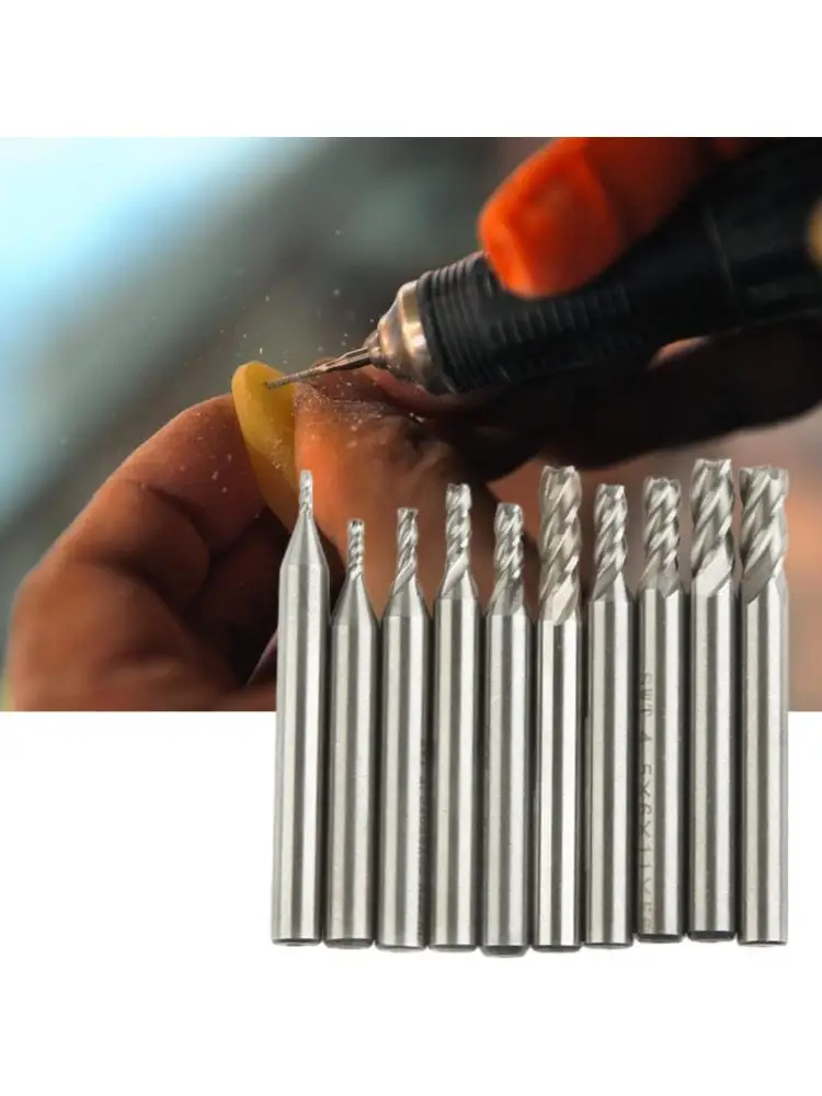 

10 Pcs Electric Milling Carving Cutter Solid Carbide Woodworking Router Bit 23GB