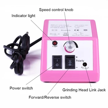 

Electric Nail Drill Machine Nail Art Grinding Files Tools Kit Nail Polisher Miling Machine Electric Pedicure Tool