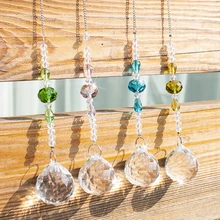 H& D 4 шт. хрустальный шар Призма Suncatchers окна висячие украшения кристалл Радуга производитель для дома, автомобиля, Свадебный декор, подарок на день рождения