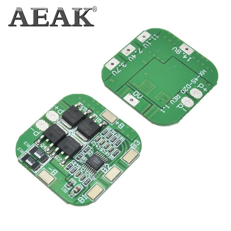 AEAK 4S 14 8 V/16 V 20A пик литий ионный PCM BMS плата защиты батареи pcm bms для LicoO2 Limn2O4 18650