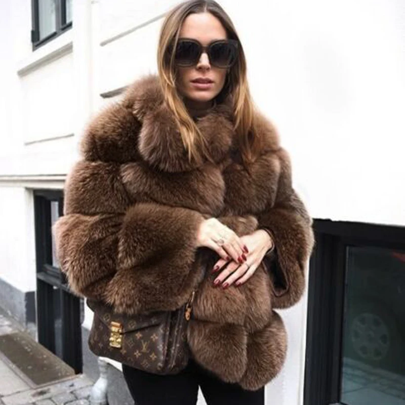 Fox Fur Overcoat Clothing 