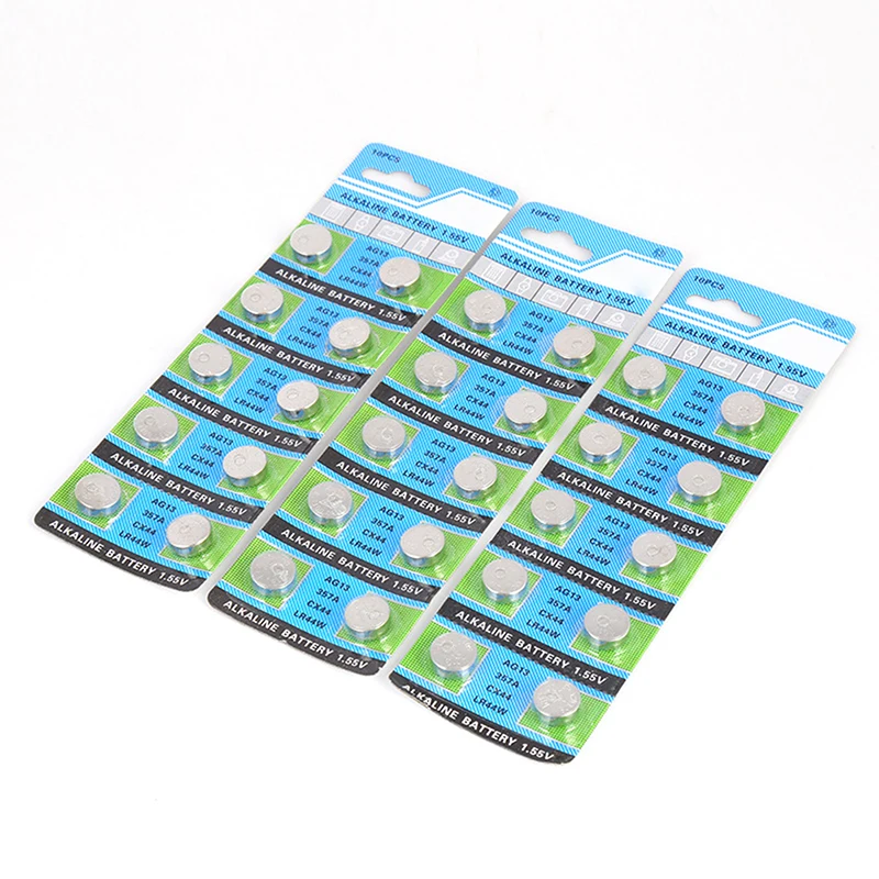 10 шт. щелочные кнопочные батарейки 1 5 в AG13 LR44 L1154 RW82 RW42 SR1154 SP76 A76 357A Ag13 Pila Lr44 SR44 AG 13 |