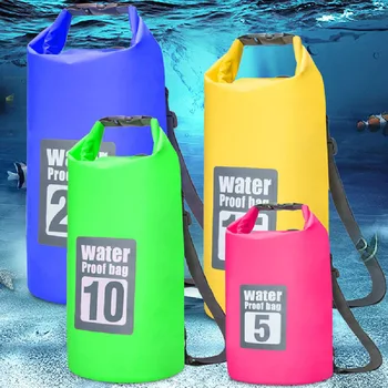 

10L Drifting Swim Bag PVC Waterproof Swimming Bag Waterproofing Bucket Bags Outdoor Rafting Beach Sports Bag