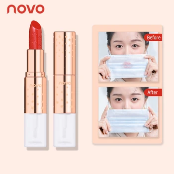 

Solid Color Raincoat Lipstick Waterproof Non-fading Rich Color High Color Rendering Matte Lipstick Long-lasting Lip Makeup TSLM1