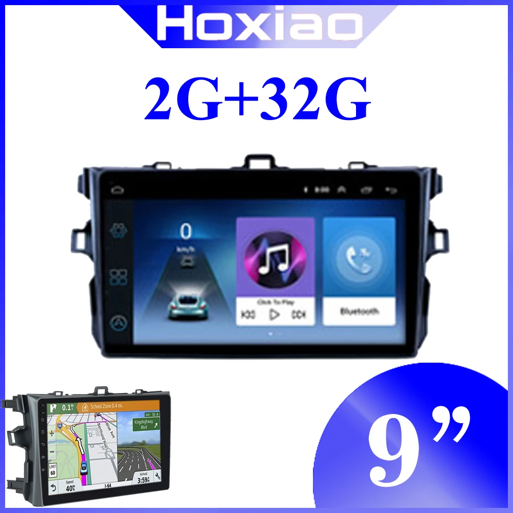 Мультимедийный автомобильный радиоприемник 2Din android 8 1 для Toyota Corolla E140/150 2007 2008 2009