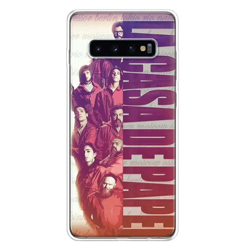 Tv La Casa de papel чехол для телефона samsung Galaxy S10+ Lite Note 10 9 8 S9 S8 J4 J6 J8 Plus S7 S6 чехол - Цвет: TW229-2